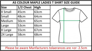 Tshirt size guide