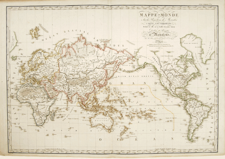 12 mappe monde 1846